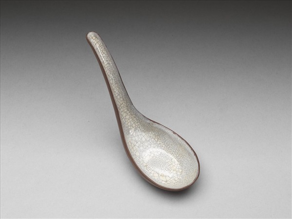 紫砂泥繪梅花紋匙