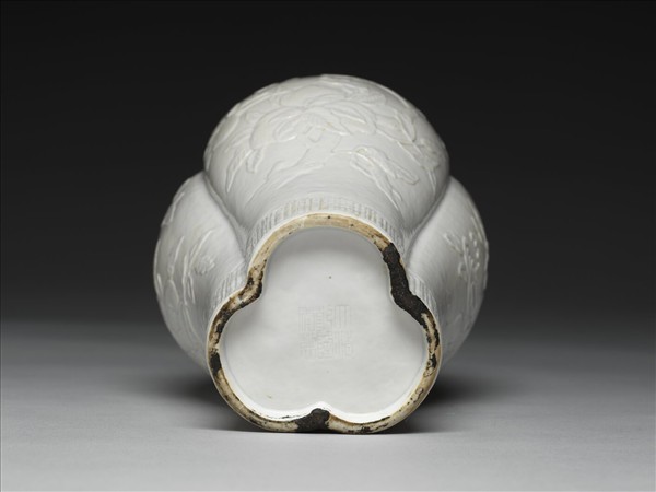 白瓷三多紋三連瓶