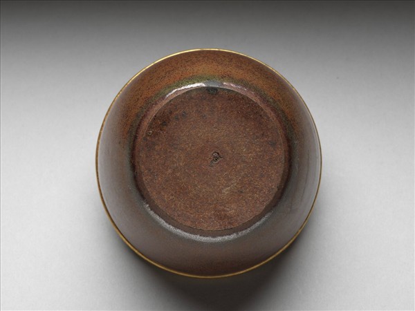 紫砂胎紫金釉套杯