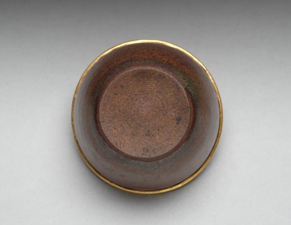 紫砂胎紫金釉套杯