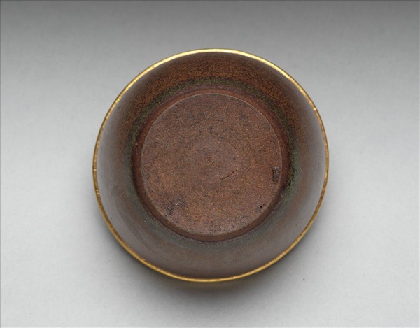 紫砂胎紫金釉套杯