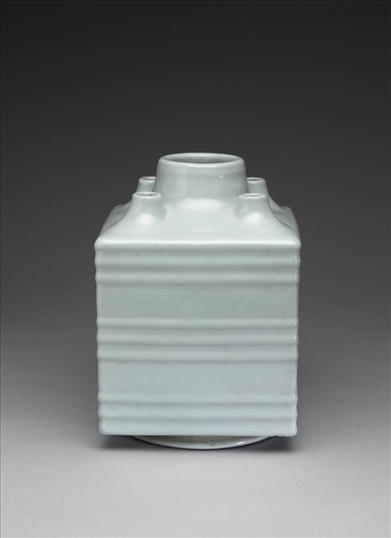 仿官釉五管方瓶