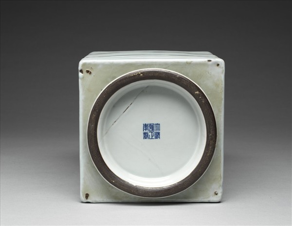 仿官釉五管方瓶