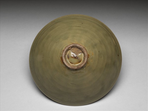 耀州窯 青瓷劃花牡丹紋碗