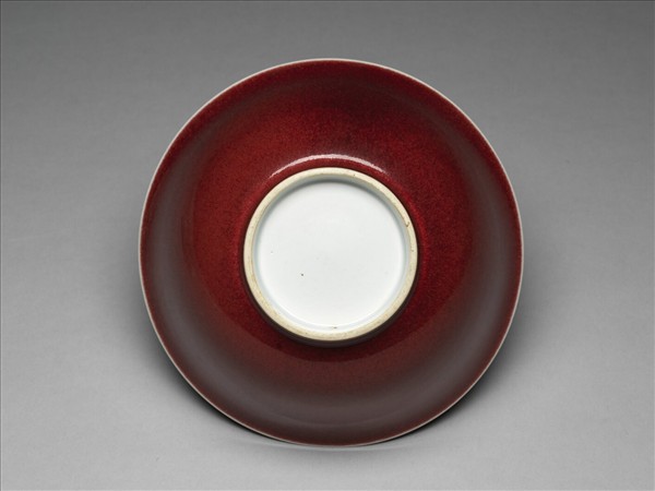 霽紅釉碗