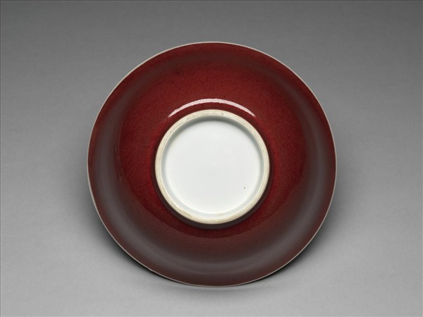 霽紅釉碗