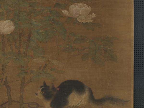 宋人富貴花狸　軸