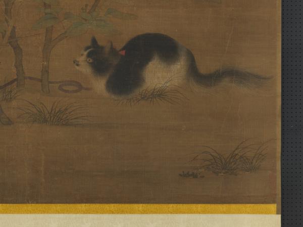 宋人富貴花狸　軸