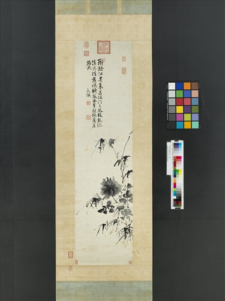 明徐渭畫牡丹　軸