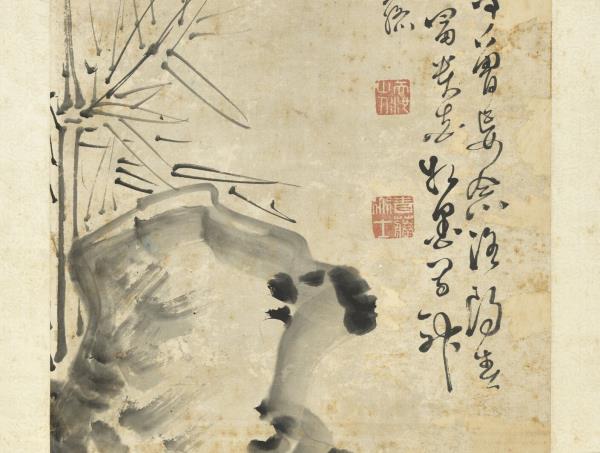 明徐渭牡丹　軸