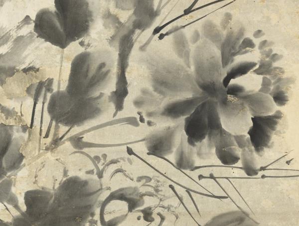 明徐渭牡丹　軸