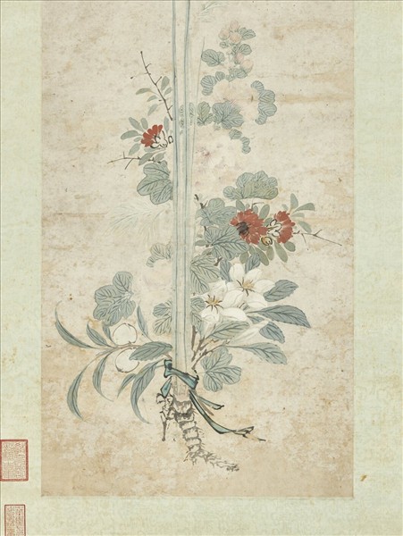 明孫克弘畫端陽景　軸