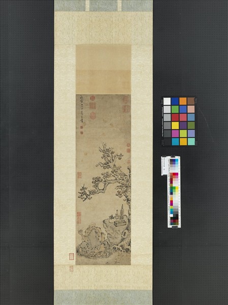 明張宏補衲圖　軸