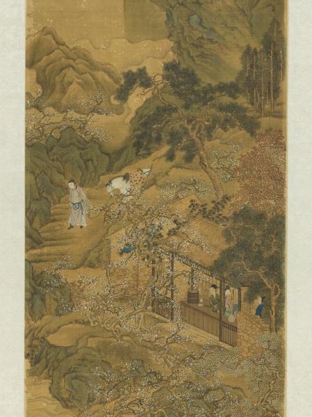 明張翀畫梅溪仙釀　軸