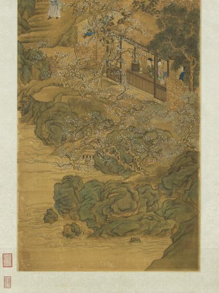 明張翀畫梅溪仙釀　軸