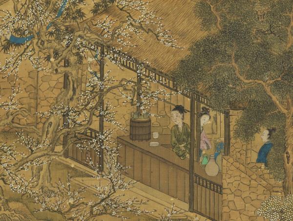 明張翀畫梅溪仙釀　軸