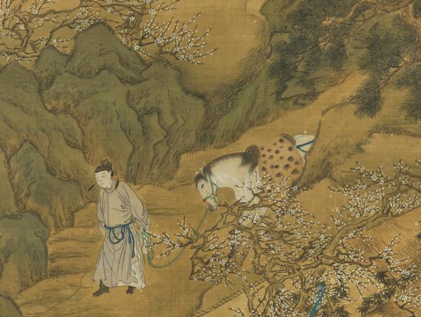 明張翀畫梅溪仙釀　軸