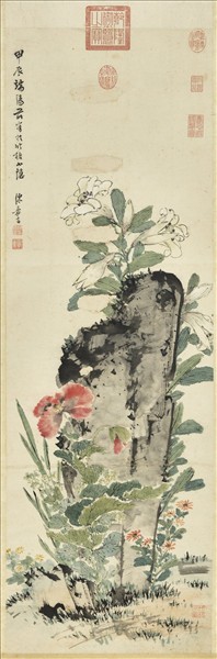 明陳嘉言端陽景　軸