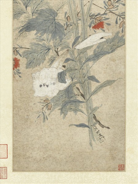 明劉廣畫端陽景　軸