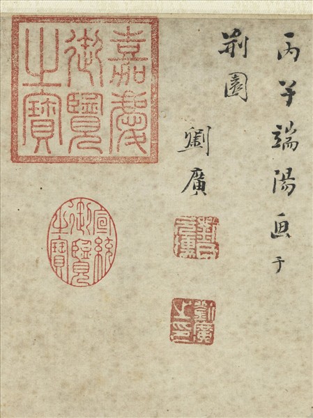 明劉廣畫端陽景　軸