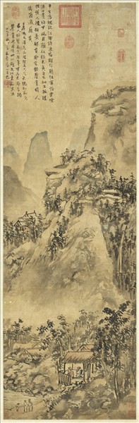 明史端木仿黃公望山水　軸