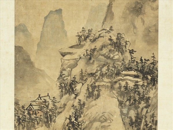 明史端木仿黃公望山水　軸