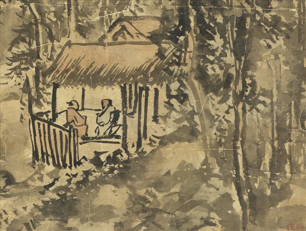 明史端木仿黃公望山水　軸