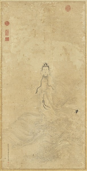 清吳艮畫觀音像　軸