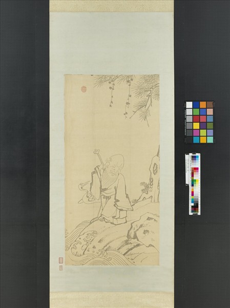 明陳仁秩仁壽圖　軸