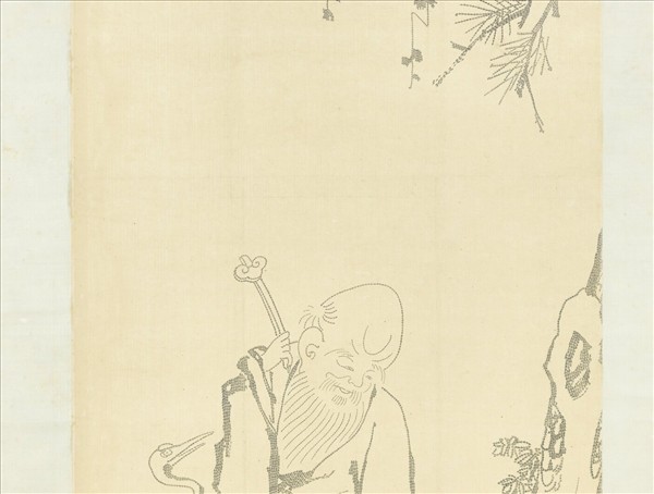 明陳仁秩仁壽圖　軸