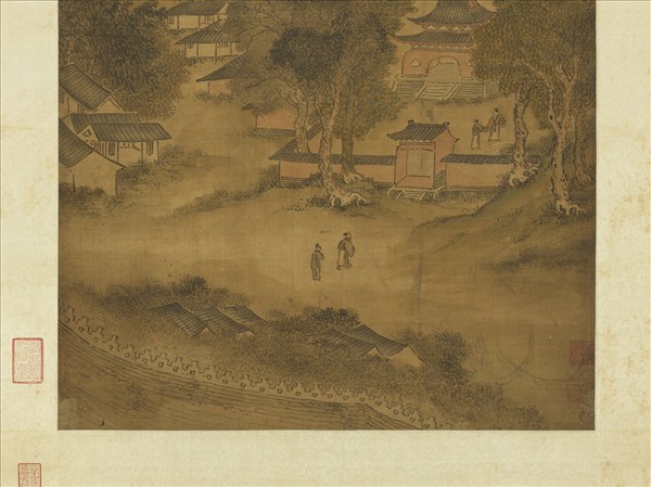 明趙洵畫山水　軸