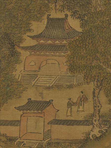 明趙洵畫山水　軸