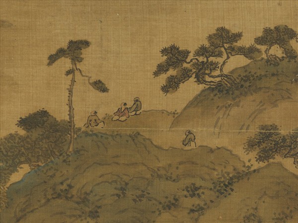 明趙洵畫山水　軸