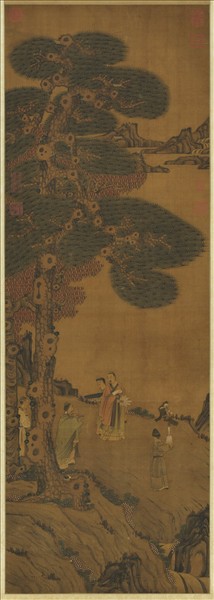 明人松風高逸　軸