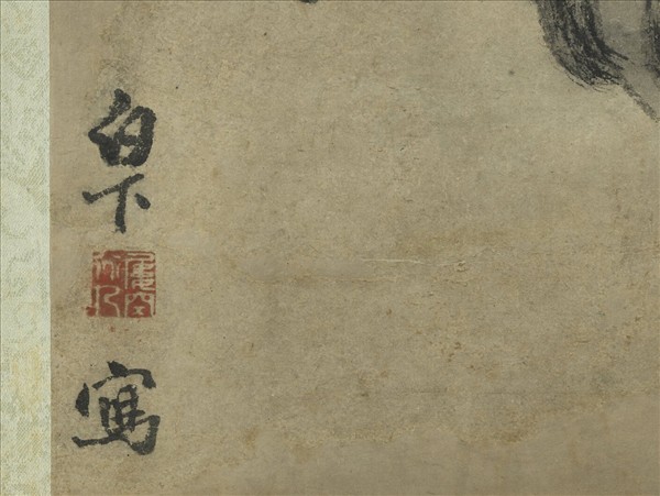 明人牧牛圖　軸