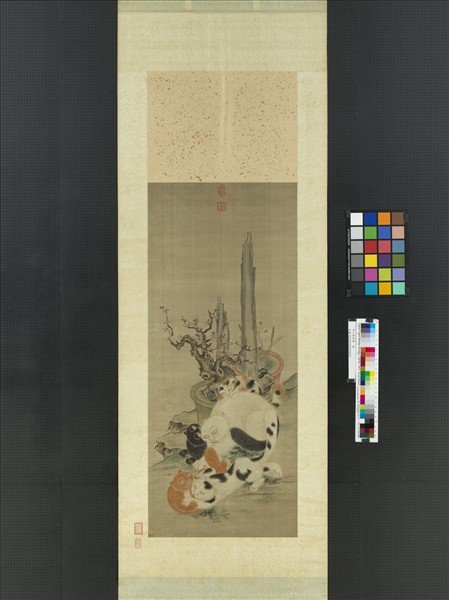 明人眉壽圖　軸