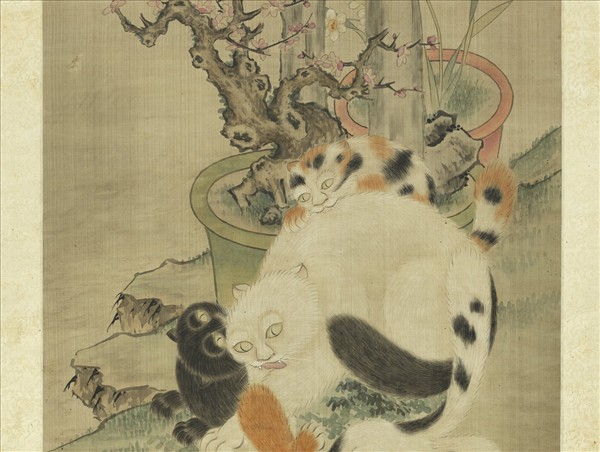 明人眉壽圖　軸