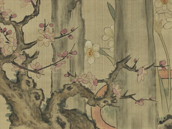 明人眉壽圖　軸