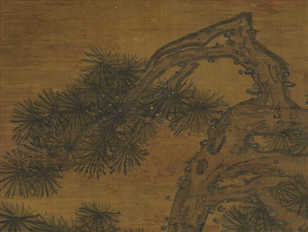 明人品茶圖　軸