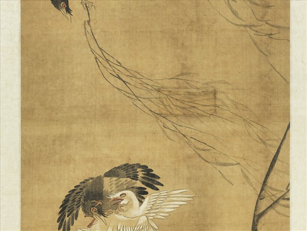 清俞笙花鳥　軸