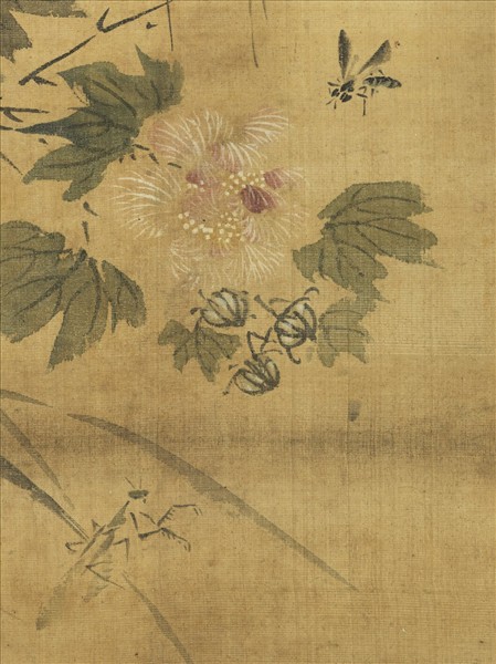 清俞笙花鳥　軸