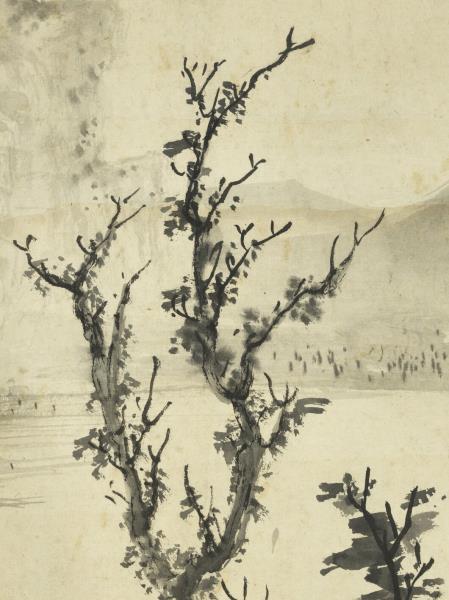 清王鐸山水　軸