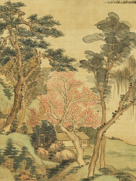 清赫奕畫秋山凝翠　軸