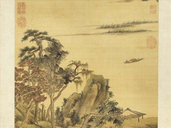 清赫奕秋山平遠　軸