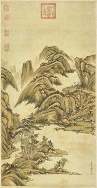 清赫奕秋山晴翠　軸