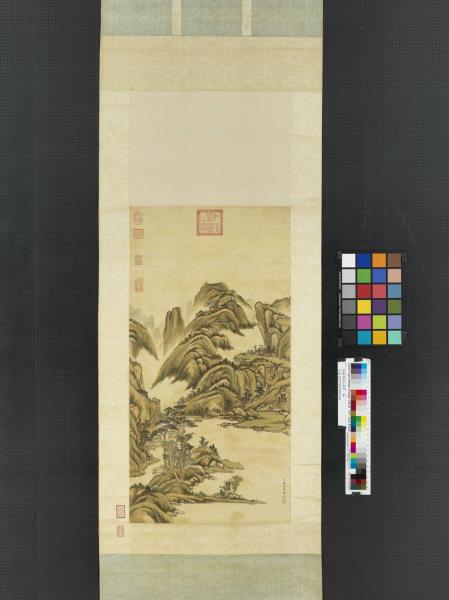 清赫奕秋山晴翠　軸