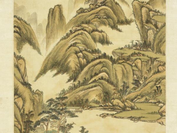 清赫奕秋山晴翠　軸