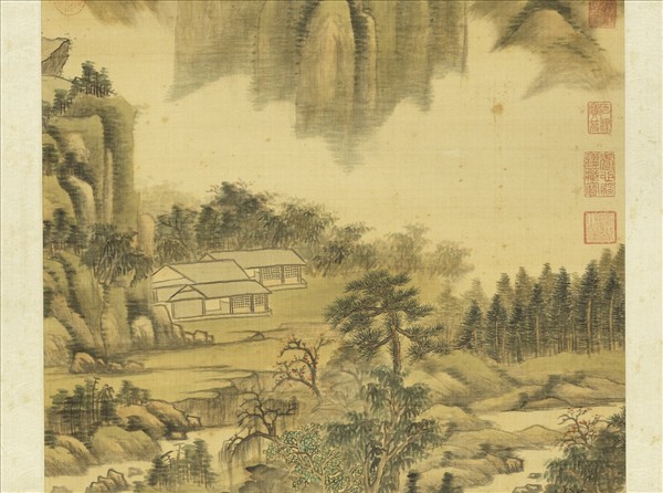 清赫奕晴嵐晚翠　軸