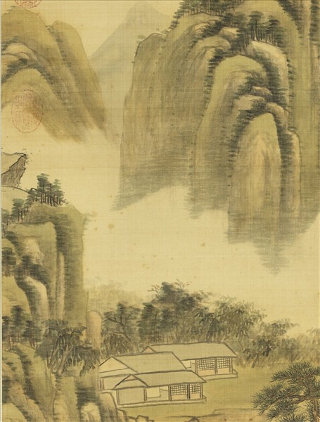 清赫奕晴嵐晚翠　軸