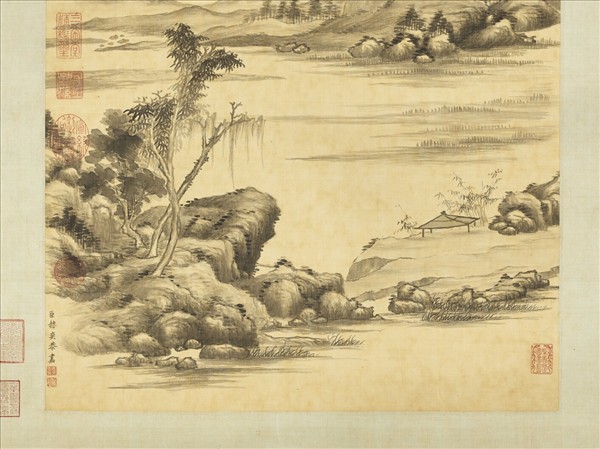 清赫奕雨壑風林　軸